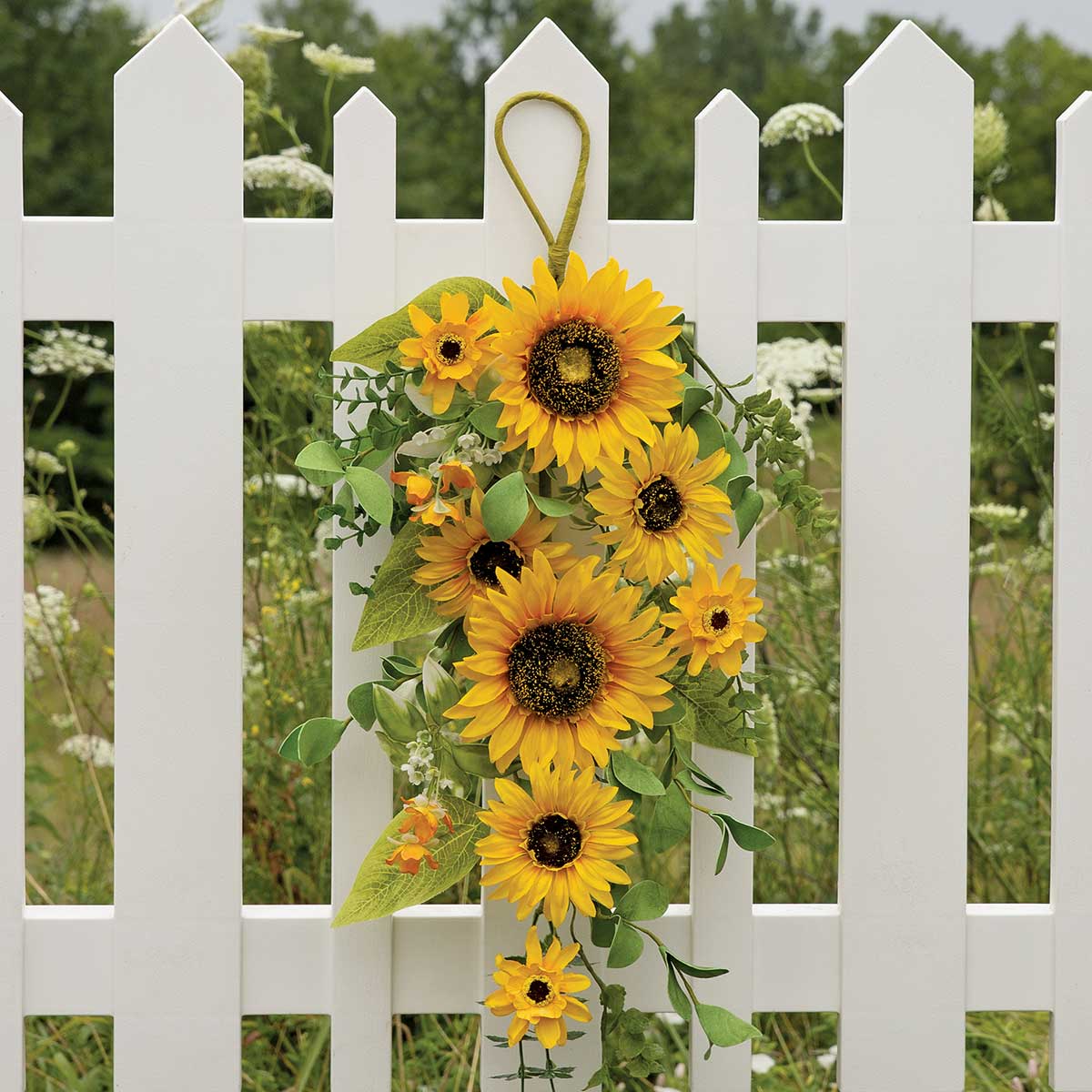 BOUGH/DOOR SWAG SUNFLOWER